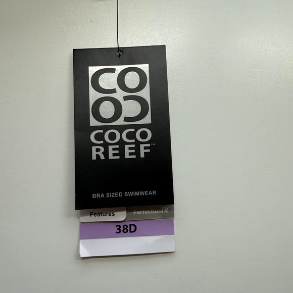 Coco Reef Womens Enrapture Tropical Vibrant Underwire One Piece Swimsuit 38D - Picture 7 of 8